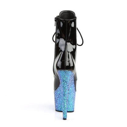ADORE-1020LG Pleaser Black 7 Inch Pole Dancing Ankle Boots
