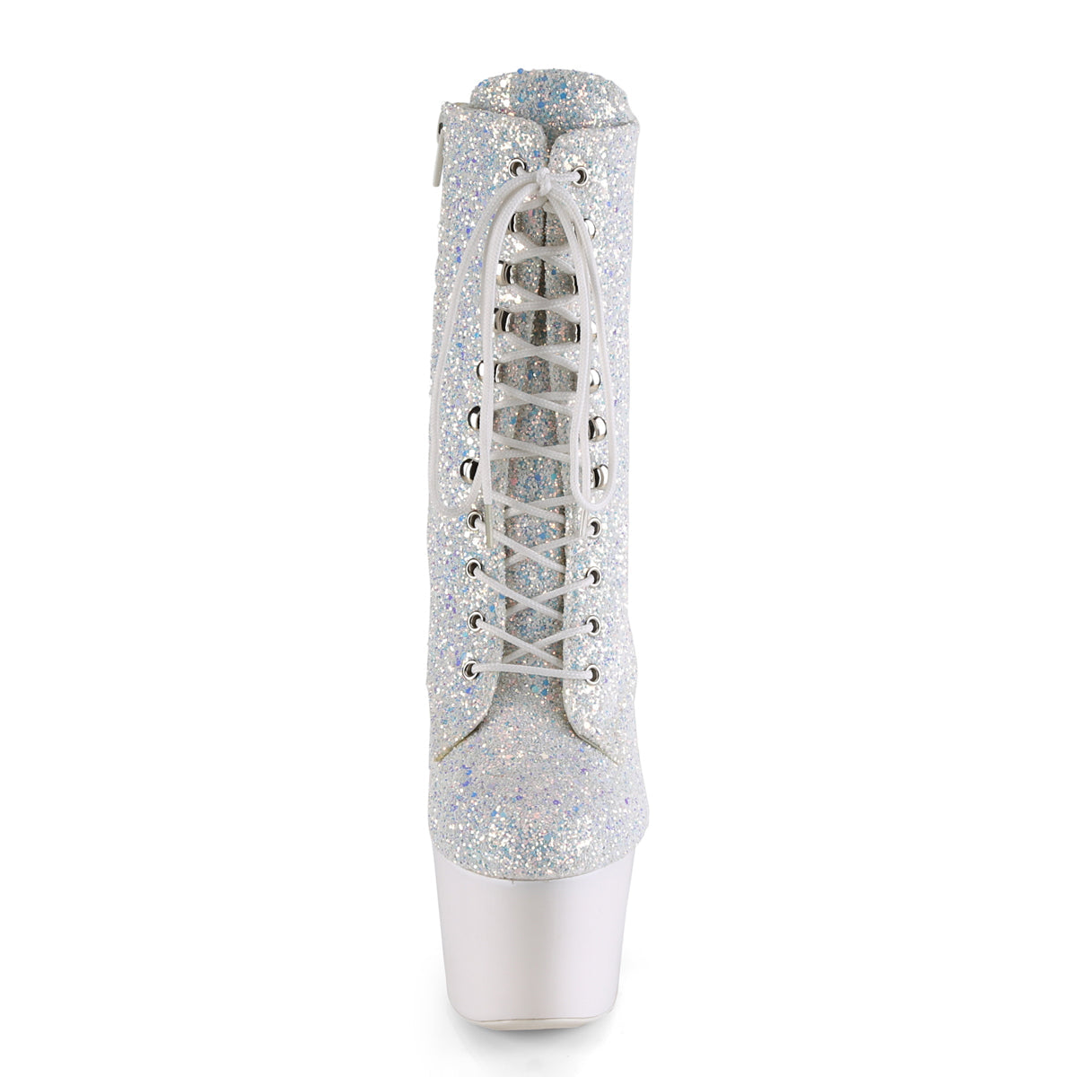 ADORE-1020LG Pleaser Neon White 7 Inch Pole Dance Ankle Boots