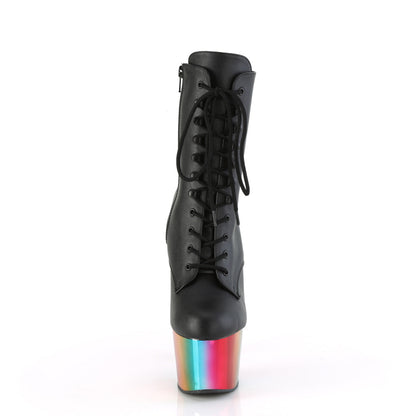 ADORE-1020RC Pleaser Black 7 Inch Exotic Dance Ankle Boots
