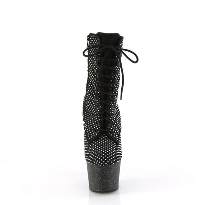 ADORE-1020RM Pleaser Black 7 Inch Pole Dance Ankle Boots