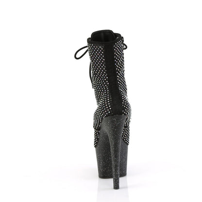 ADORE-1020RM Pleaser Black 7 Inch Pole Dance Ankle Boots