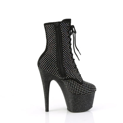ADORE-1020RM Pleaser Black 7 Inch Pole Dance Ankle Boots