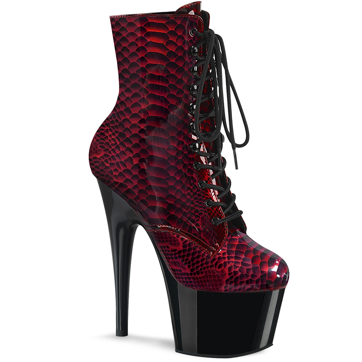 ADORE-1020SP Pleaser Red 7 Inch Exotic Dancer Ankle Boots