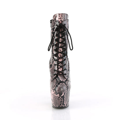 ADORE-1020SPWR Pleaser Baby Pink 7 Inch Platform Dancer Ankle Boots