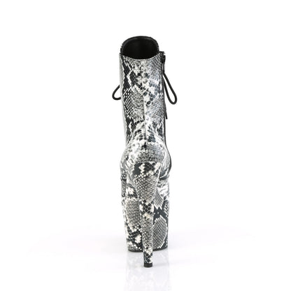 ADORE-1020SPWR Pleaser Black 7 Inch Exotic Platform Ankle Boots