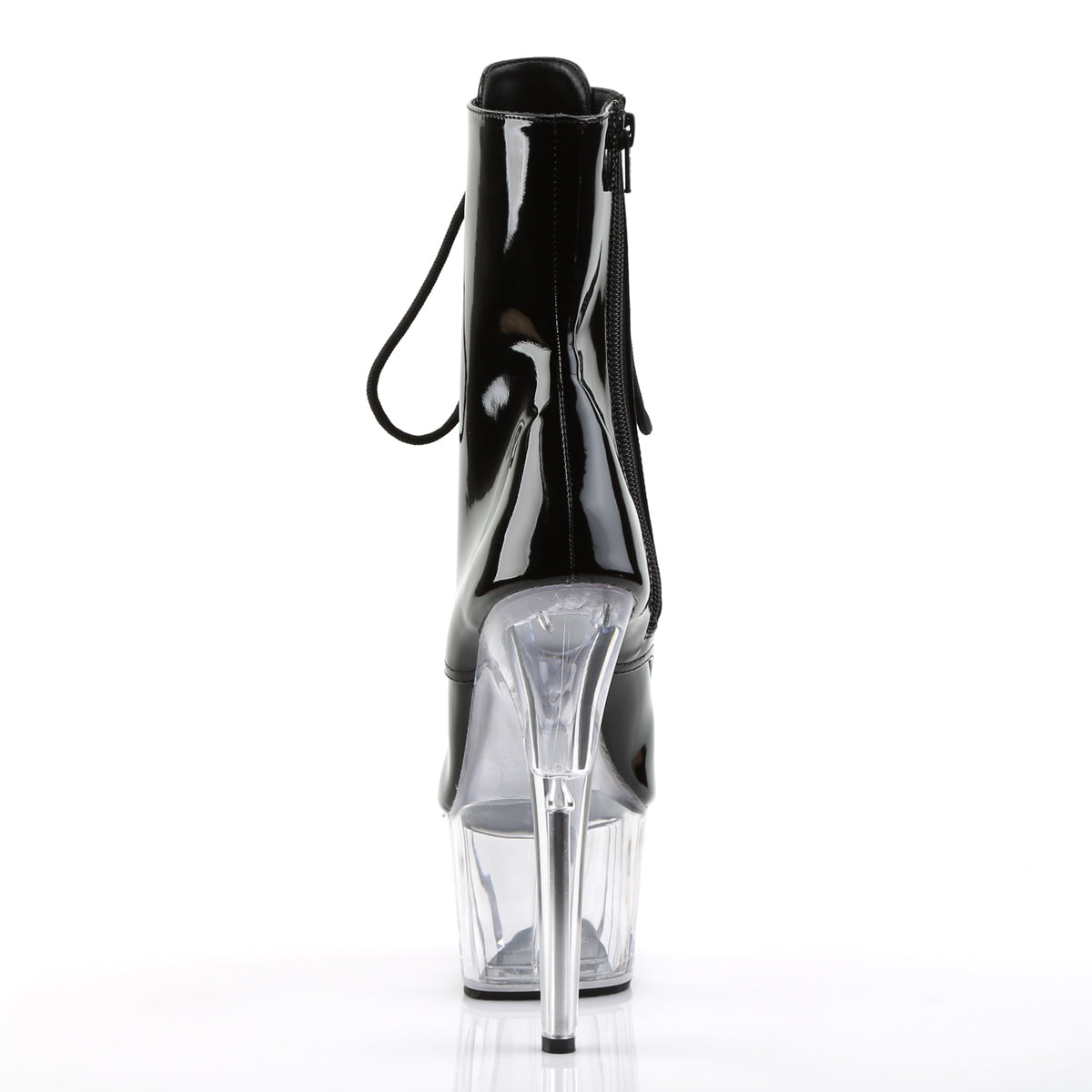 ADORE-1021 Pleaser Black 7 Inch Fetish Platform Ankle Boots