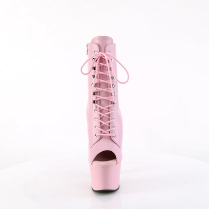 ADORE-1021 Pleaser Baby Pink 7 Inch Erotic Platform Ankle Boots