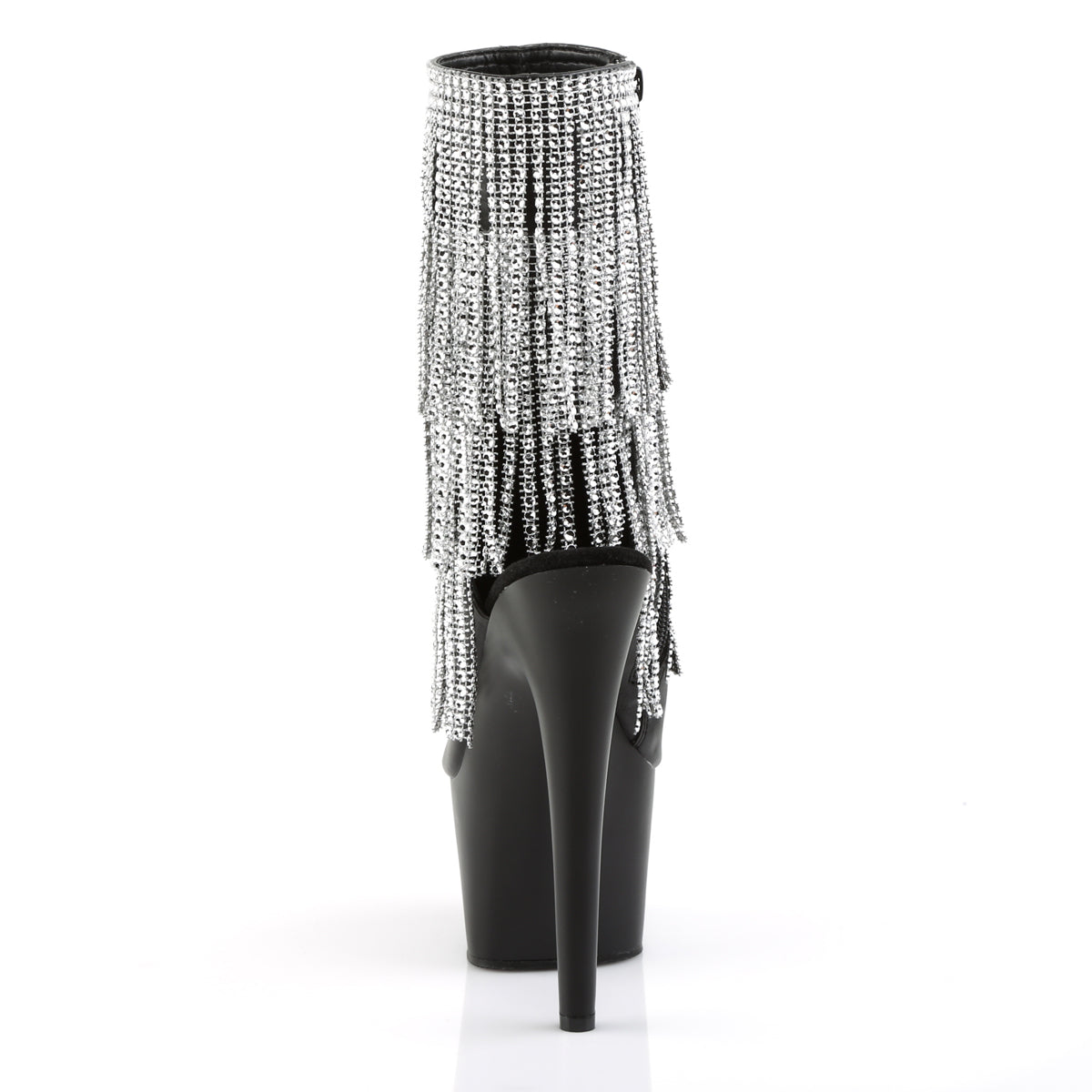 ADORE-1024RSF Pleaser Black 7 Inch Exotic Platform Ankle Boots