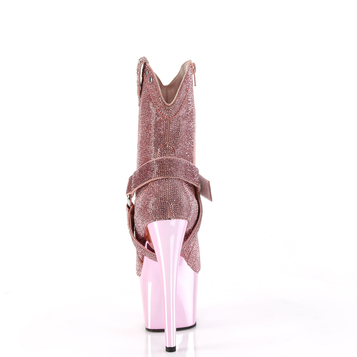 ADORE-1029CHRS Pleaser Baby Pink 7 Inch Lap Dance Ankle Boots