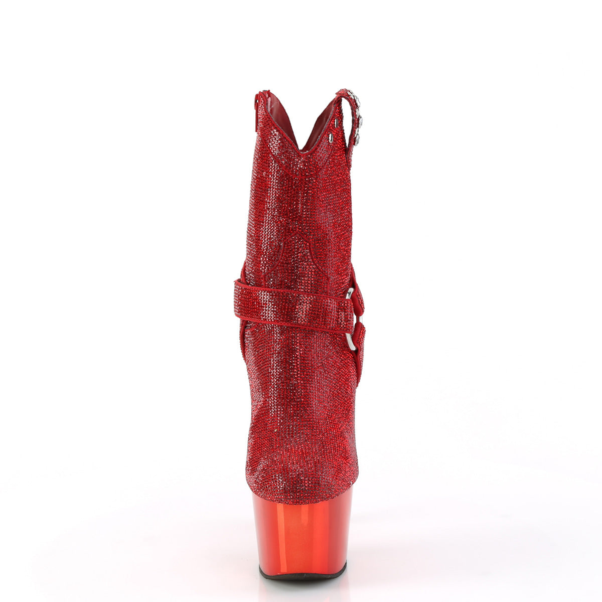 ADORE-1029CHRS Pleaser Red 7 Inch Pole Dance Ankle Boots