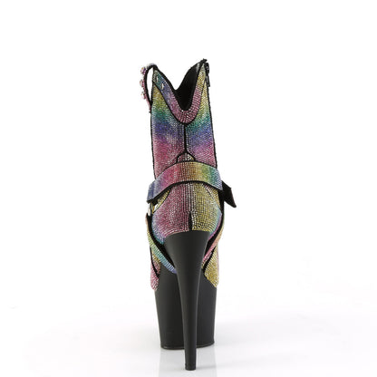 ADORE-1029RS Pleaser Multi 7 Inch Exotic Dancer Ankle Boots