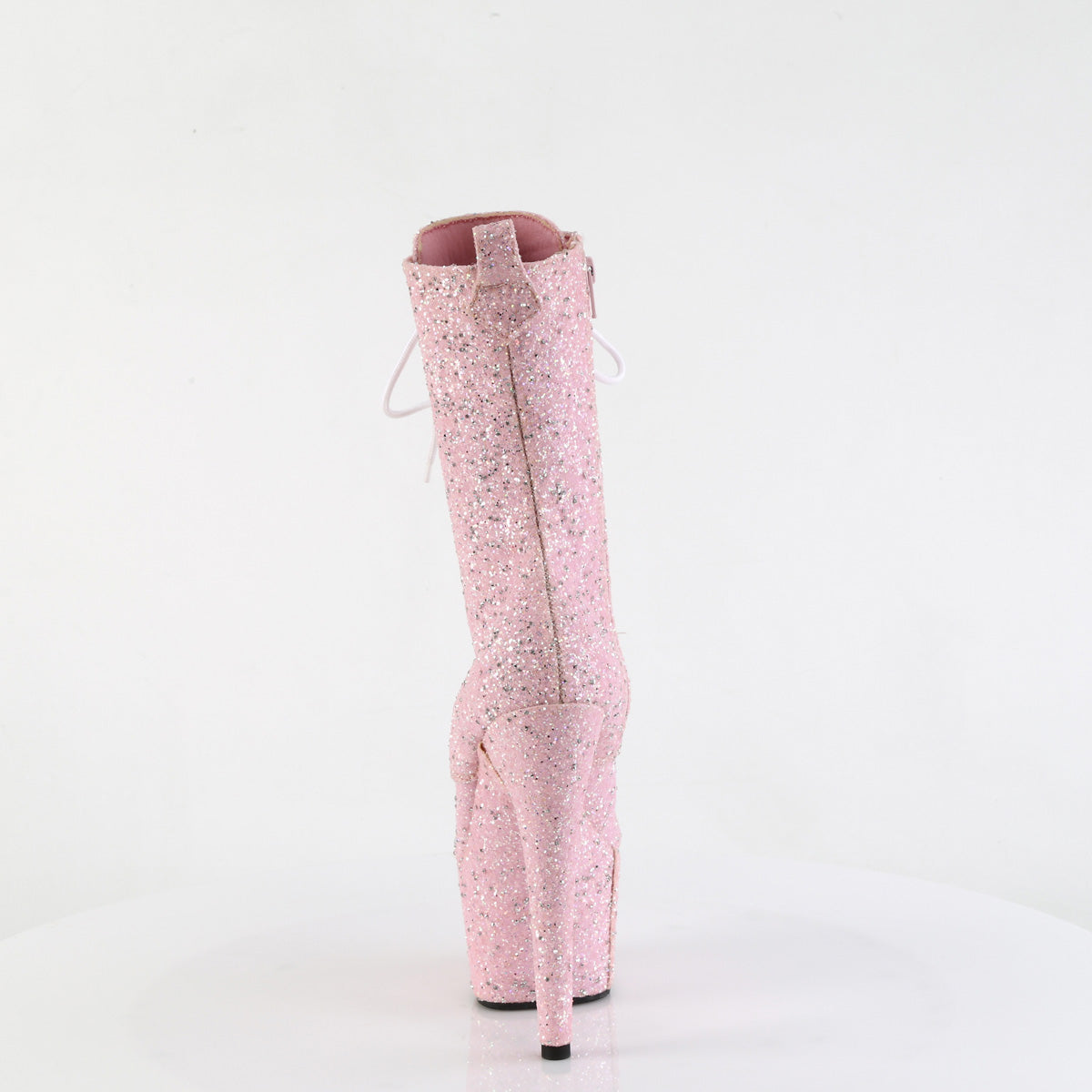 ADORE-1040GR Pleaser Baby Pink Mini Glitter 7 Inch Pole Dancing Ankle Boots