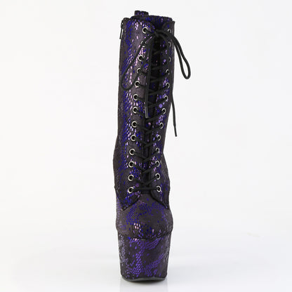 ADORE-1040SPF Pleaser Purple 7 Inch Lap Dance Ankle Boots