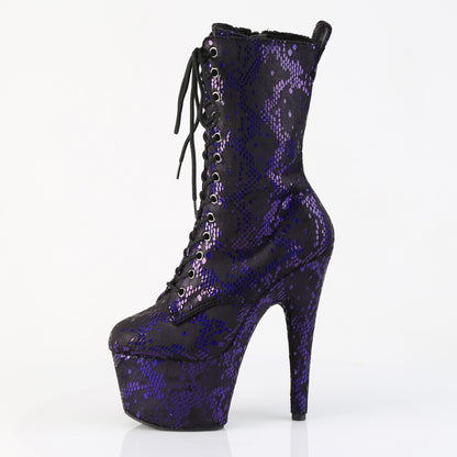 ADORE-1040SPF Pleaser Purple 7 Inch Lap Dance Ankle Boots