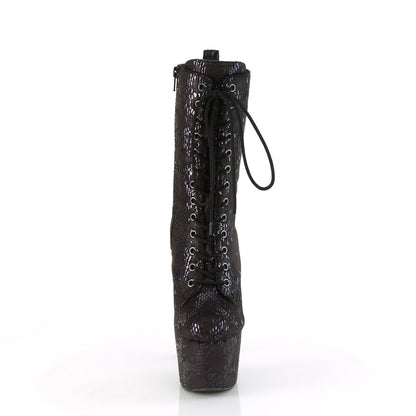 ADORE-1040SPF Pleaser Black 7 Inch Glamour Ankle Boots