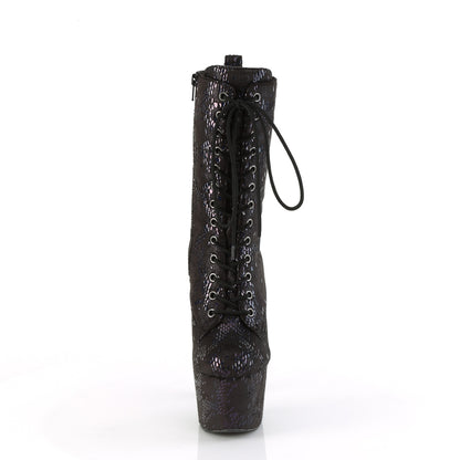 ADORE-1040SPF Pleaser Black 7 Inch Glamour Ankle Boots