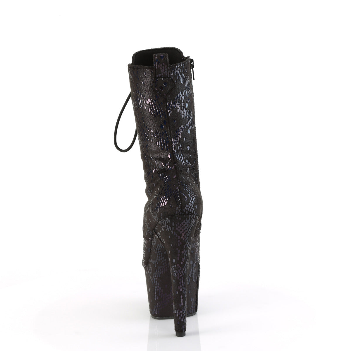 ADORE-1040SPF Pleaser Black 7 Inch Glamour Ankle Boots