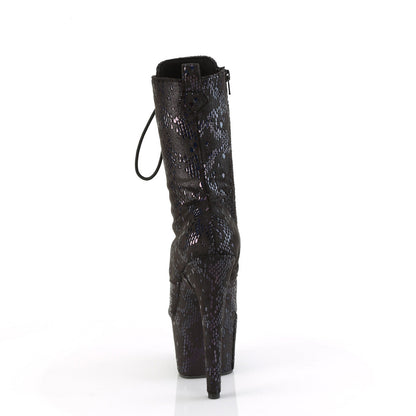ADORE-1040SPF Pleaser Black 7 Inch Glamour Ankle Boots