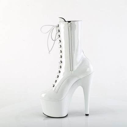 ADORE-1040TT Pleaser Black White 7 Inch Exotic Dancing Ankle Boots