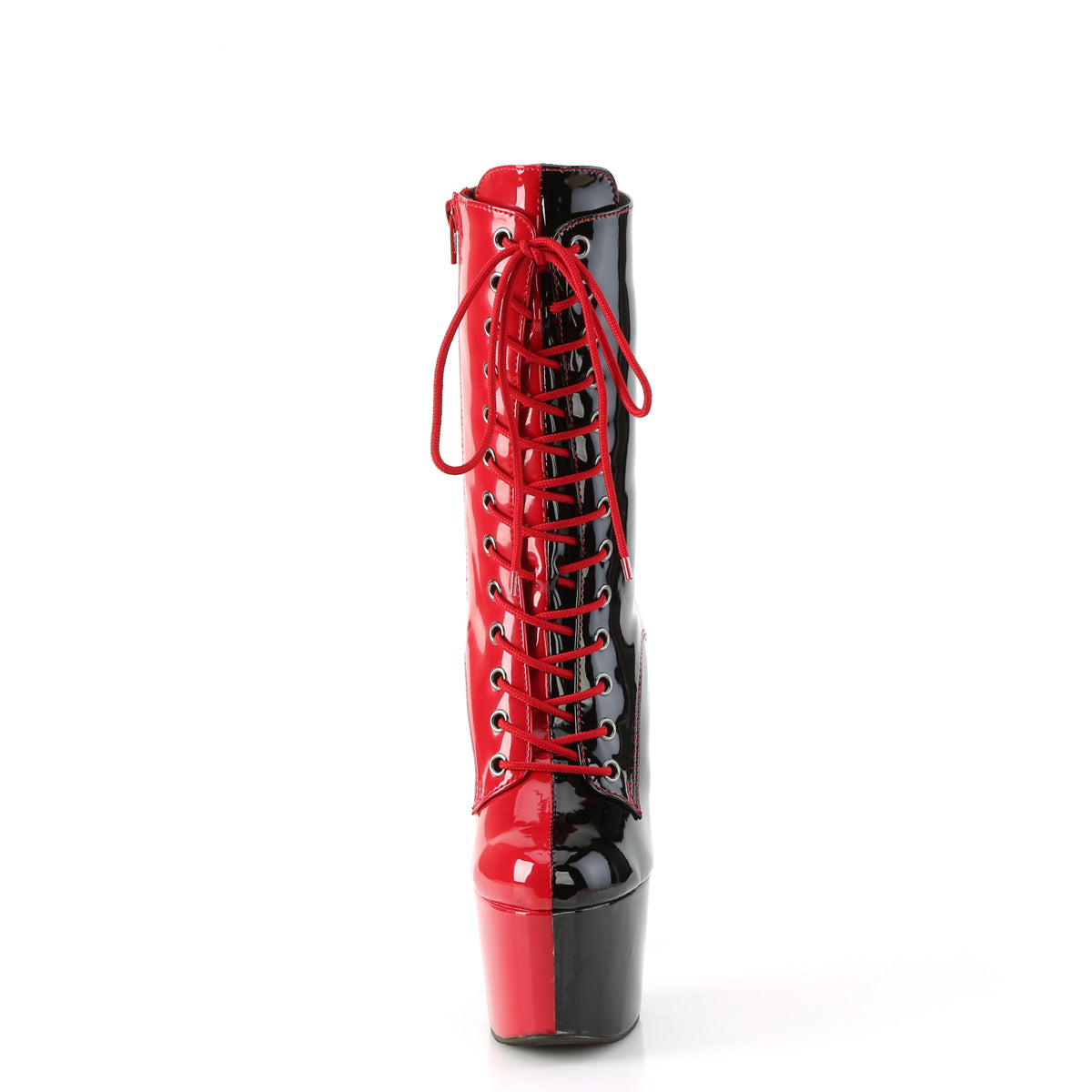 ADORE-1040TT Pleaser Red 7 Inch Pole Dancer Ankle Boots