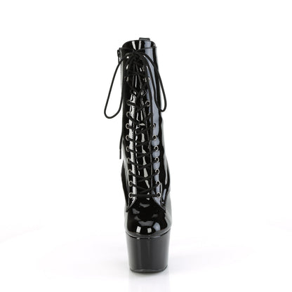 ADORE-1040WR-HG Pleaser Black 7 Inch Exotic Dancer Ankle Boots