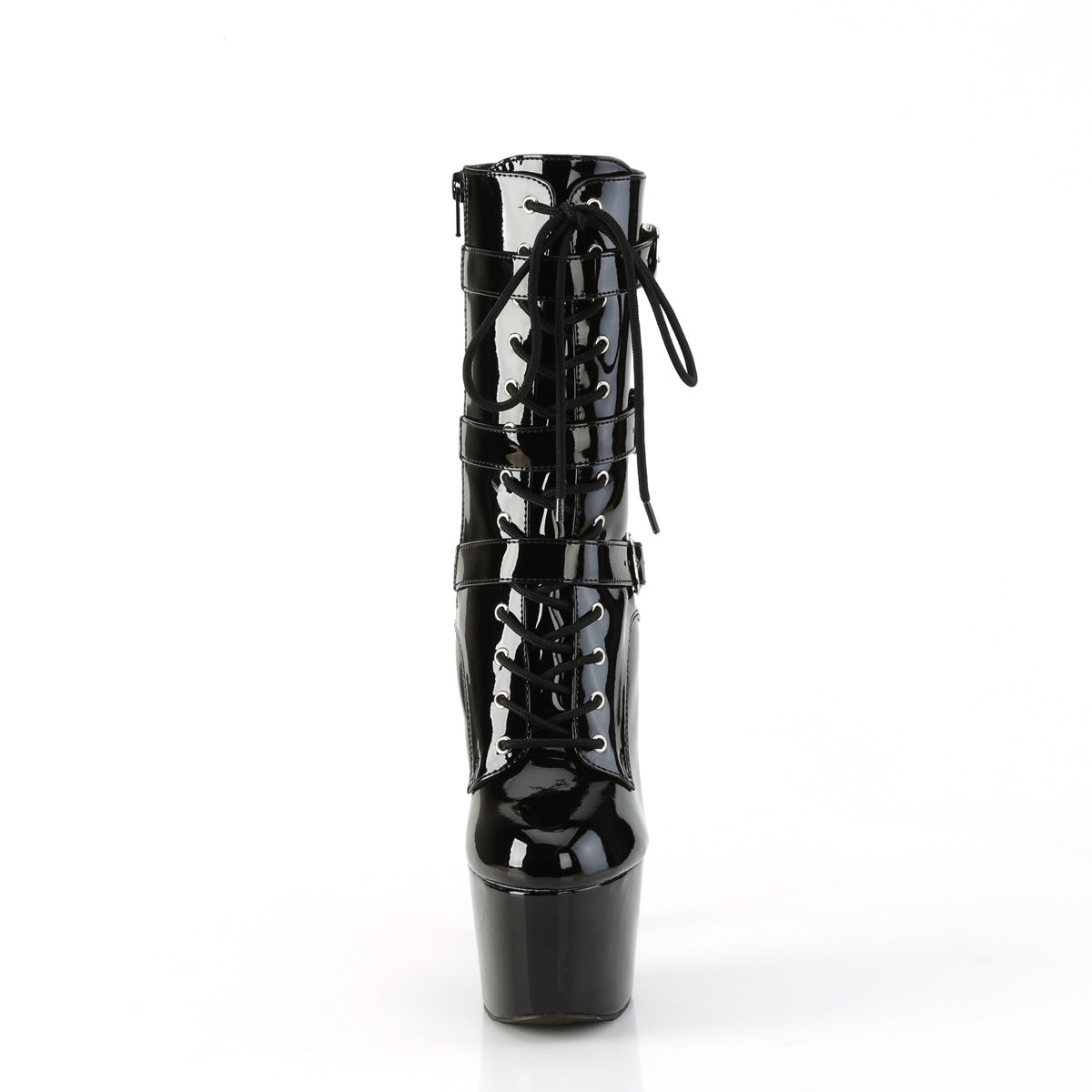 ADORE-1043 Pleaser Black 7 Inch Pole Dance Ankle Boots