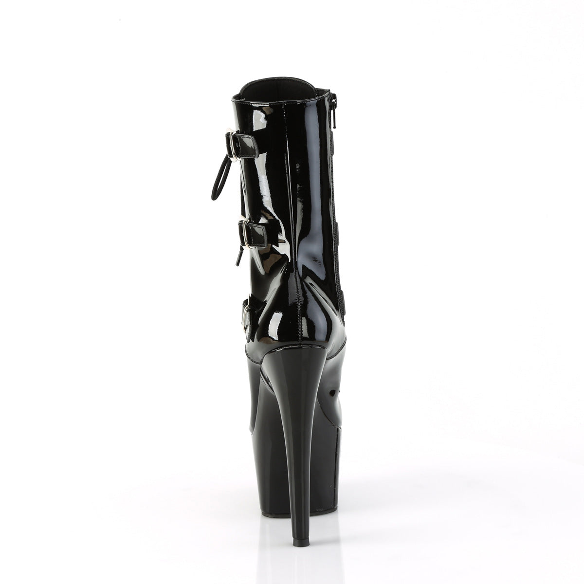 ADORE-1043 Pleaser Black 7 Inch Pole Dance Ankle Boots