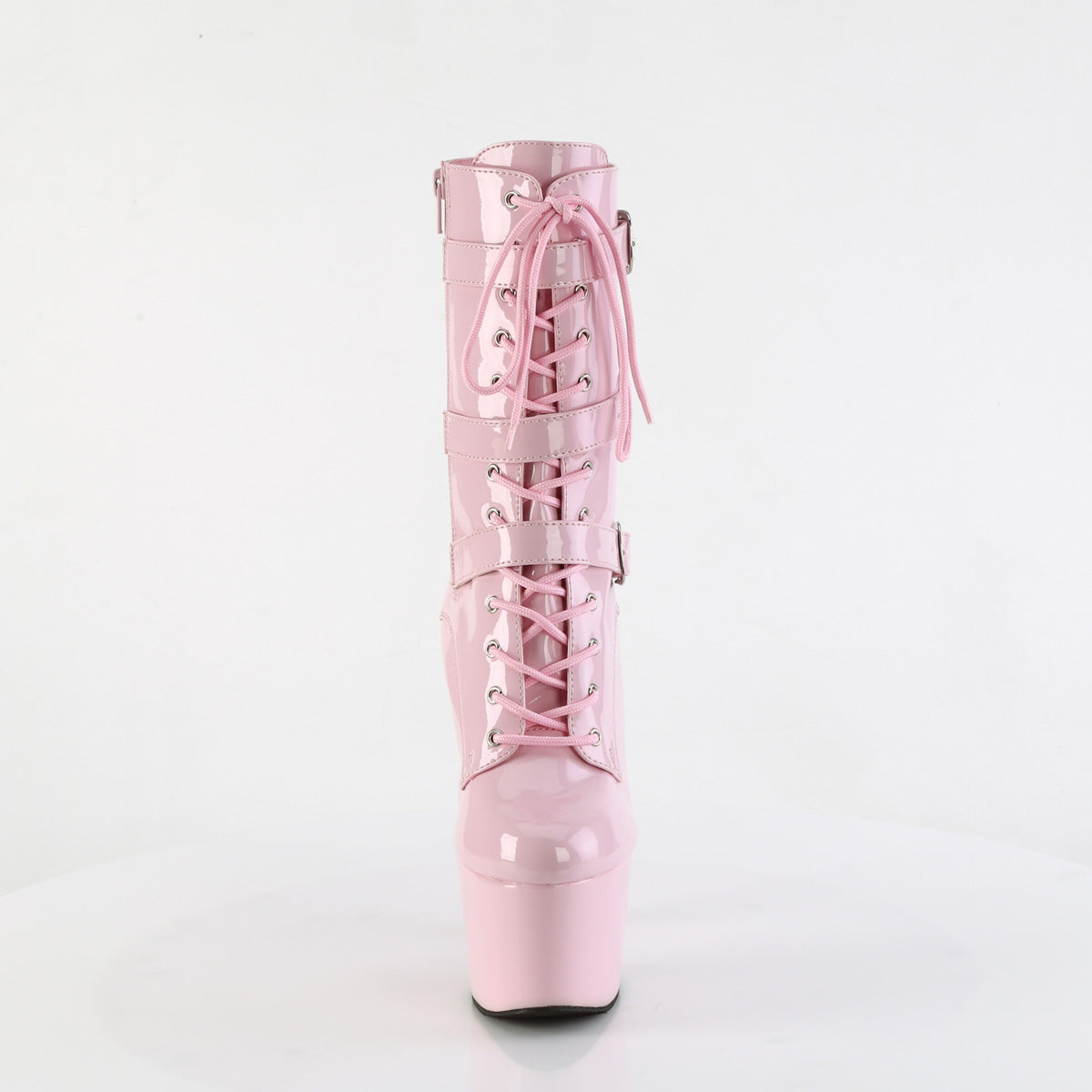 ADORE-1043 Pleaser Baby Pink 7 Inch Exotic Dancer Ankle Boots