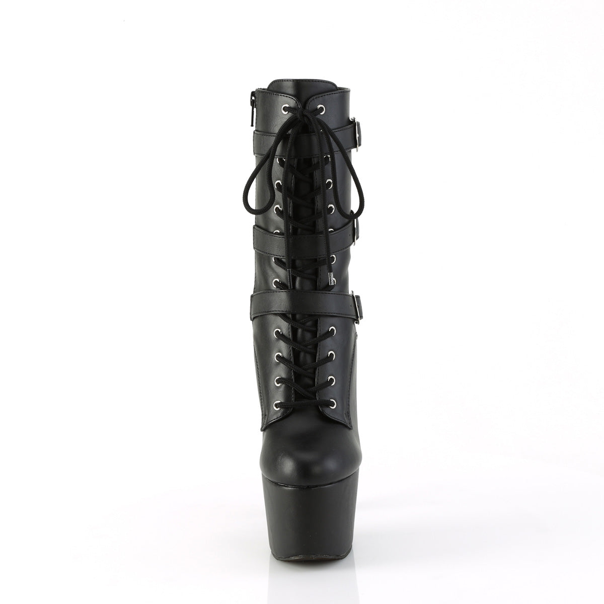ADORE-1043 Pleaser Black 7 Inch Pole Dancing Ankle Boots