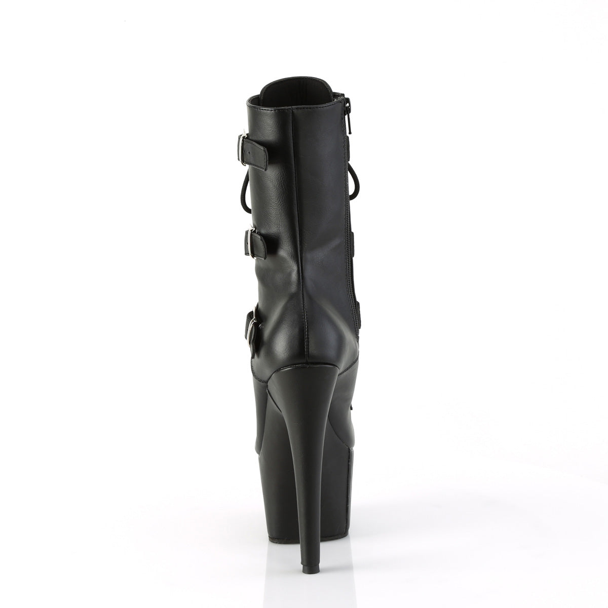 ADORE-1043 Pleaser Black 7 Inch Pole Dancing Ankle Boots