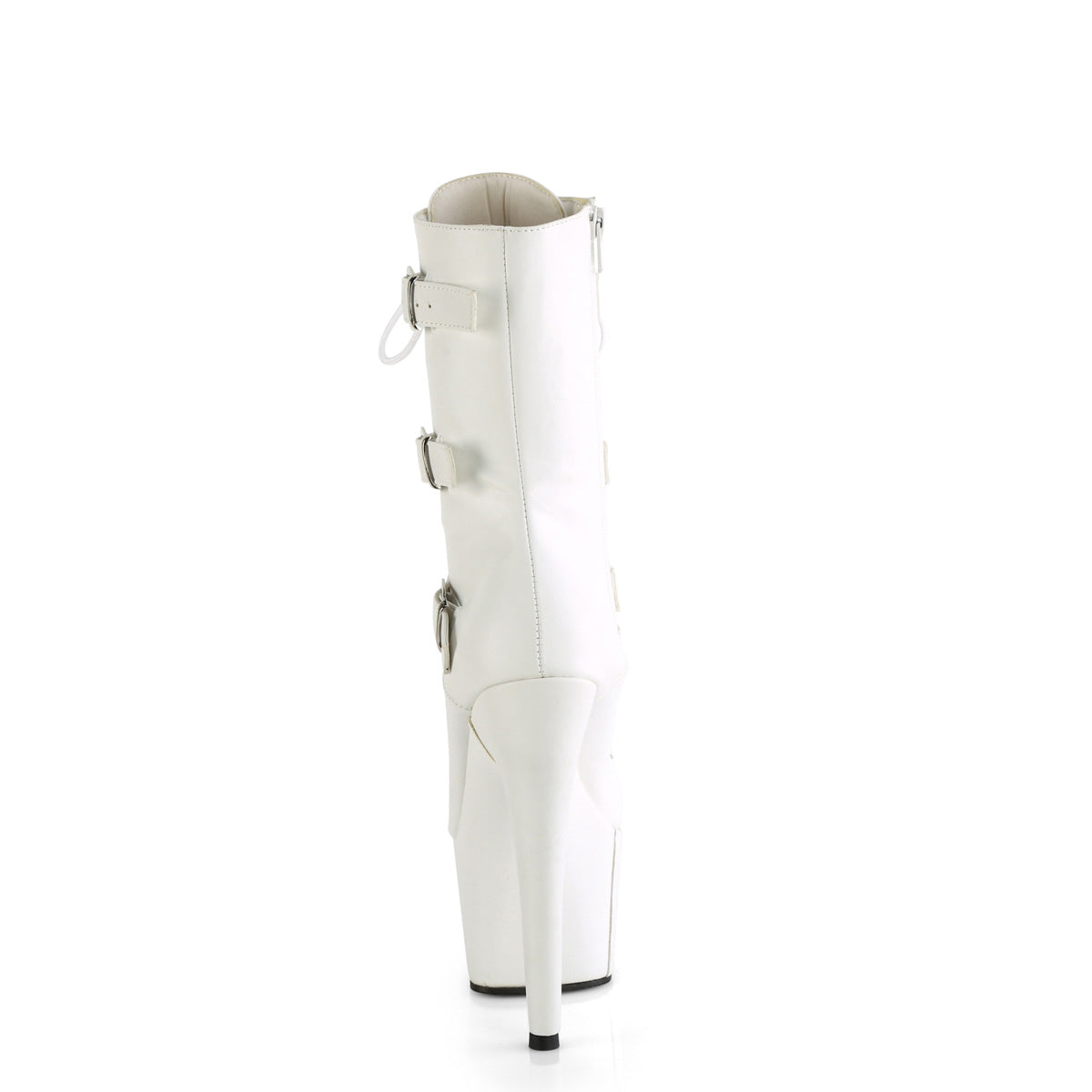 ADORE-1043 Pleaser White 7 Inch Pole Dance Ankle Boots