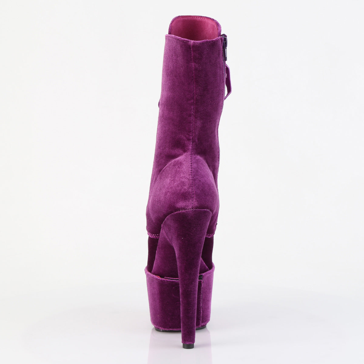 ADORE-1045VEL Pleaser Purple 7 Inch Pole Dancing Ankle Boots