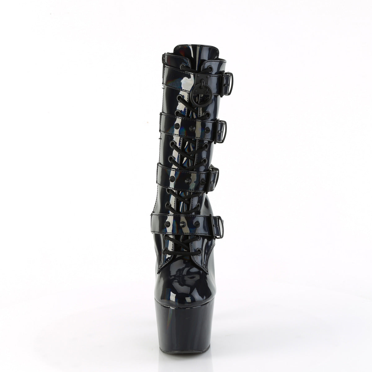 ADORE-1046 Pleaser Black 7 Inch Exotic Dancing Ankle Boots