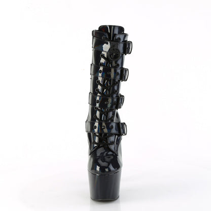 ADORE-1046 Pleaser Black 7 Inch Exotic Dancing Ankle Boots
