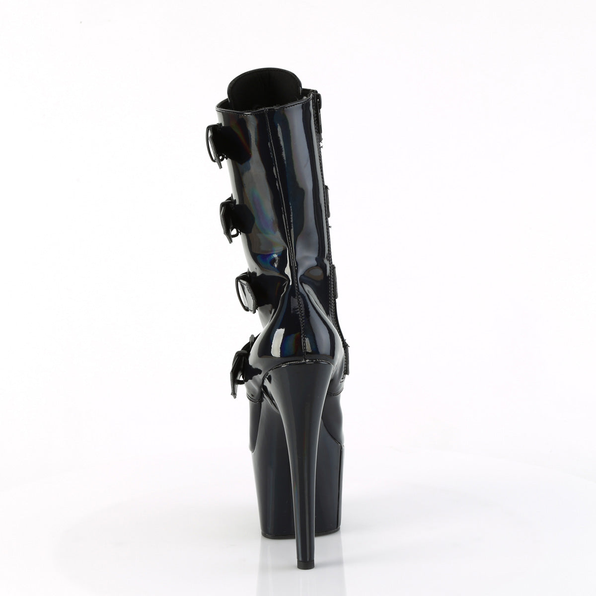 ADORE-1046 Pleaser Black 7 Inch Exotic Dancing Ankle Boots