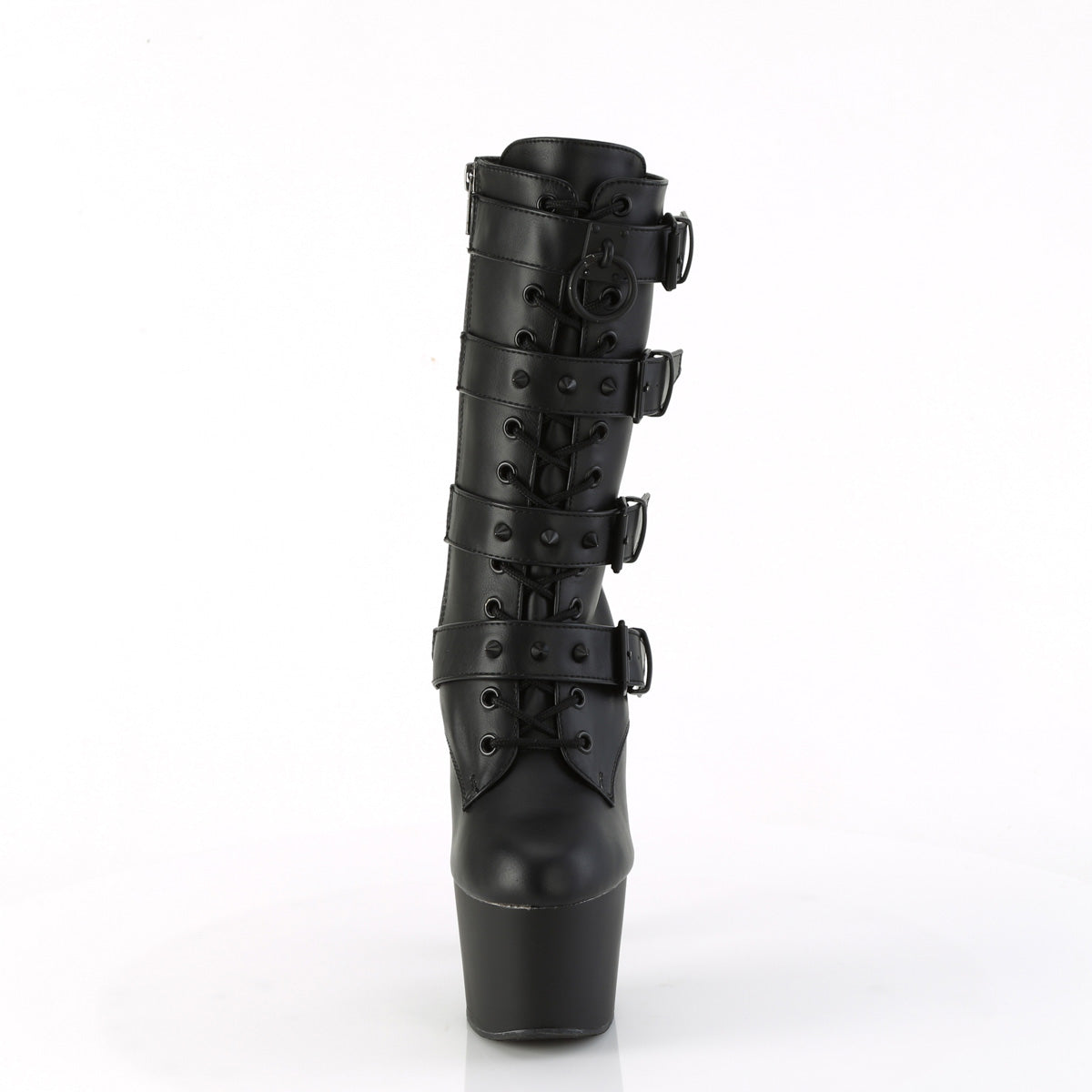 ADORE-1046 Pleaser Black 7 Inch Pole Dance Ankle Boots