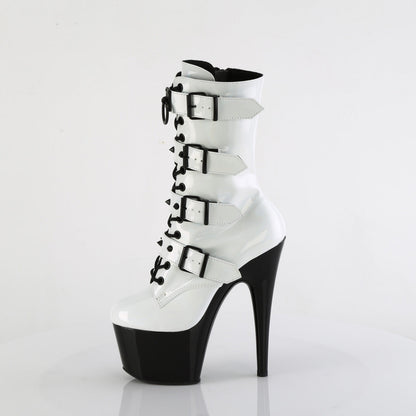 ADORE-1046TT Pleaser White 7 Inch Exotic Dance Ankle Boots