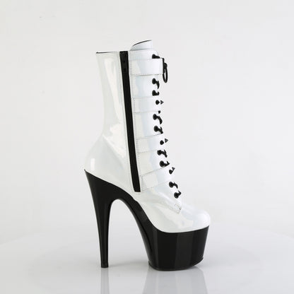 ADORE-1046TT Pleaser White 7 Inch Exotic Dance Ankle Boots