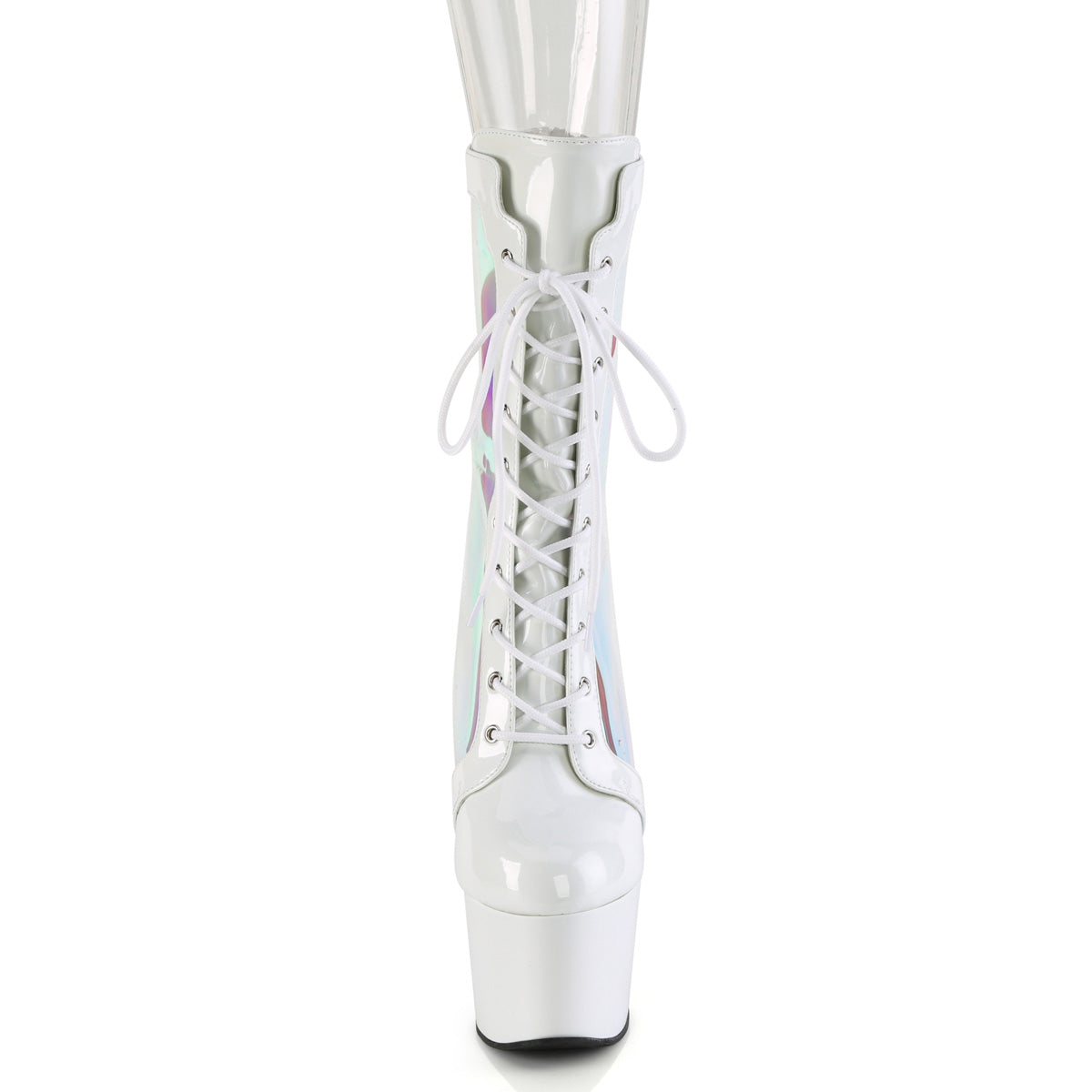 adore 1047 pleaser pole dancing shoes wht pat holo wht