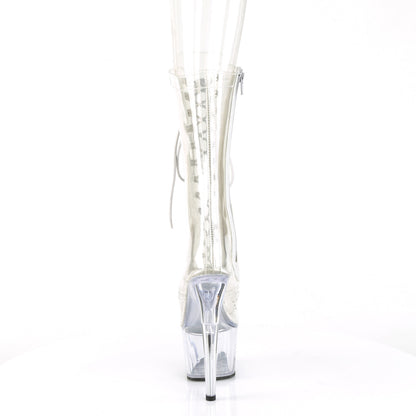 ADORE-1050C Pleaser Clear 7 Inch Pole Dancing Ankle Boots