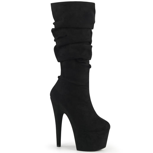 ADORE-1061 Pleaser Black 7 Inch Exotic Dancer Ankle Boots