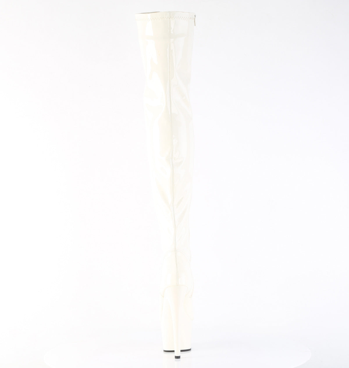 ADORE-3000 Pleaser Off White 7 Inch Exotic Dance Thigh Boots