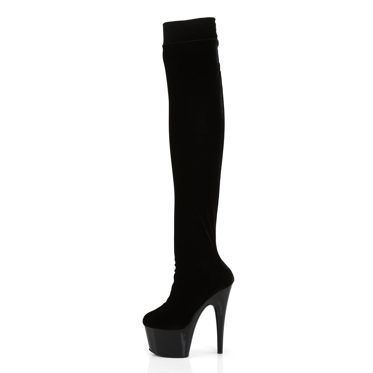 adore 3002 pleaser sexy shoes 7 inch heel platforms stretch thigh high length boots high boots
