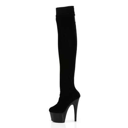 adore 3002 pleaser sexy shoes 7 inch heel platforms stretch thigh high length boots high boots