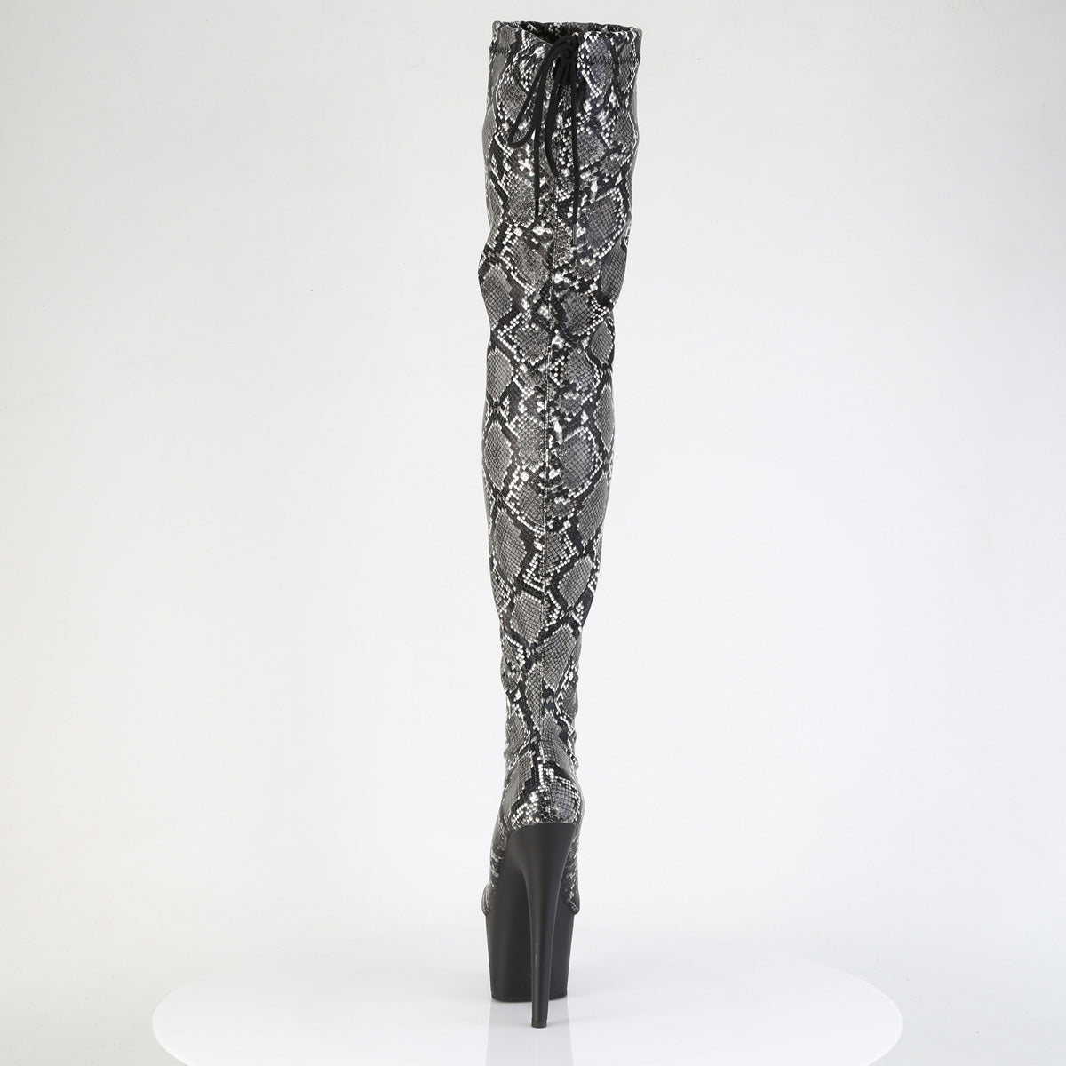 ADORE-3008SP-BT Pleaser Snake Print 7 Inch Exotic Dancing Thigh Boots