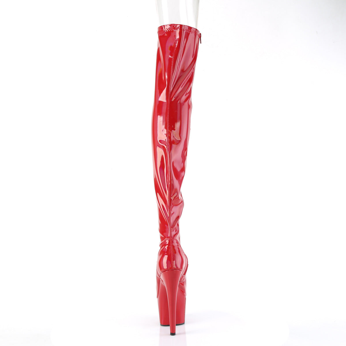 ADORE-3011HWR Pleaser Red 7 Inch Exotic Dancers Thigh Boots