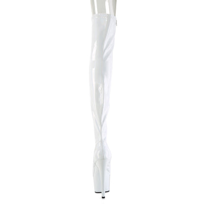 ADORE-3011HWR Pleaser White 7 Inch Platform Sexy Thigh Boots