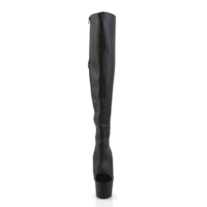 ADORE-3019 Pleaser Black 7 Inch Erotic Platforms Thigh Boots