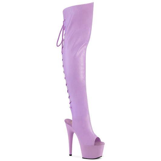 ADORE-3019 Pleaser Lavender 7 Inch Sexy Platform Thigh Boots