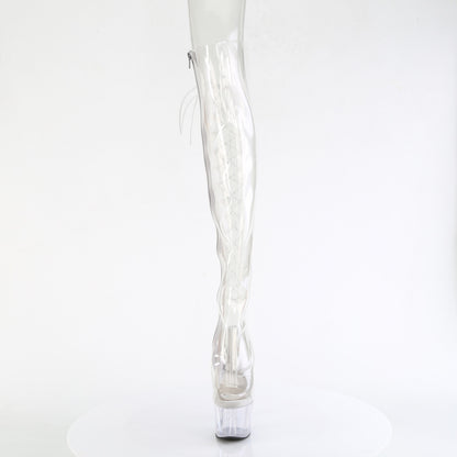 ADORE-3019C Pleaser Clear 7 Inch Exotic Dance Thigh Boots